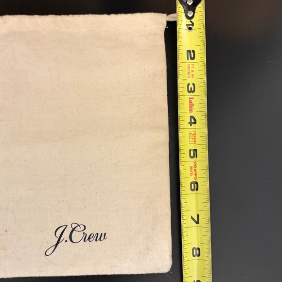 J. Crew Natural Canvas Drawstring Pouch with Logo - Picture 5 of 5
